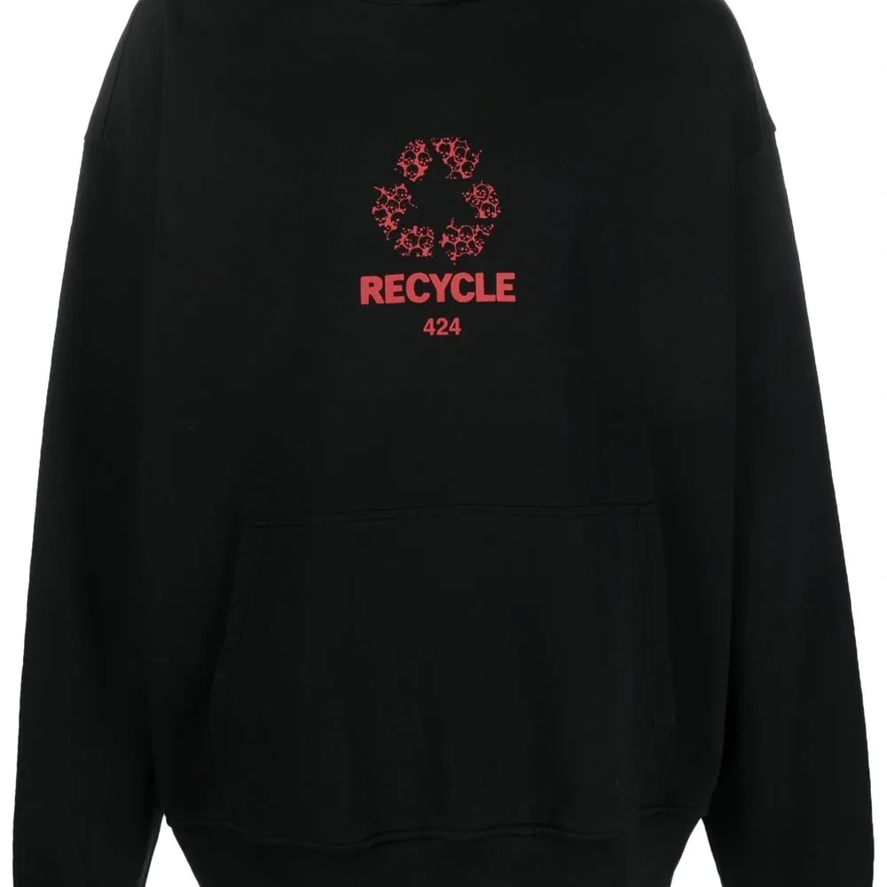 Logo-print 'Recycle' hoodie