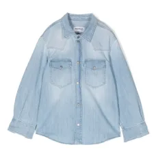 Джинсовая рубашка с длинными рукавами Джинсовая рубашка с длинными рукавами