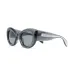 Transparent cat-eye frame sunglasses