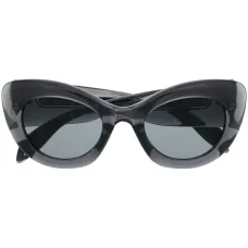 Transparent cat-eye frame sunglasses