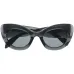Transparent cat-eye frame sunglasses