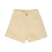 High-waist cotton shorts