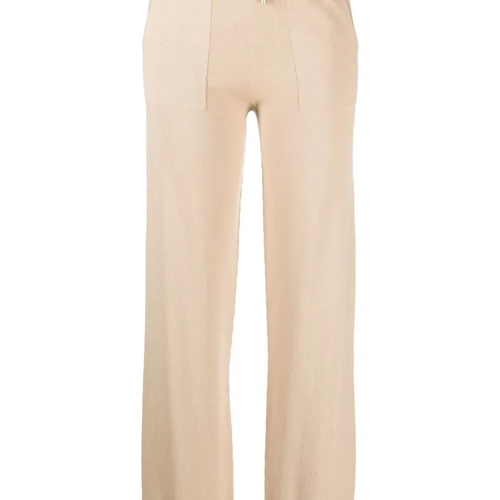 Брюки тонкой вязки с кулиской