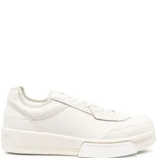 Leather low-top sneakers