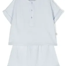 Комплект из шортов и футболки на пуговицах