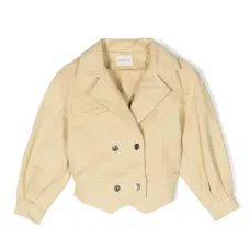 Двубортный жакет из денима