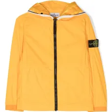 Куртка на молнии с капюшоном и нашивкой-логотипом