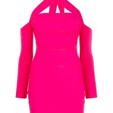 Платье мини с вырезами