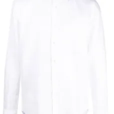 Льняная рубашка с длинными рукавами