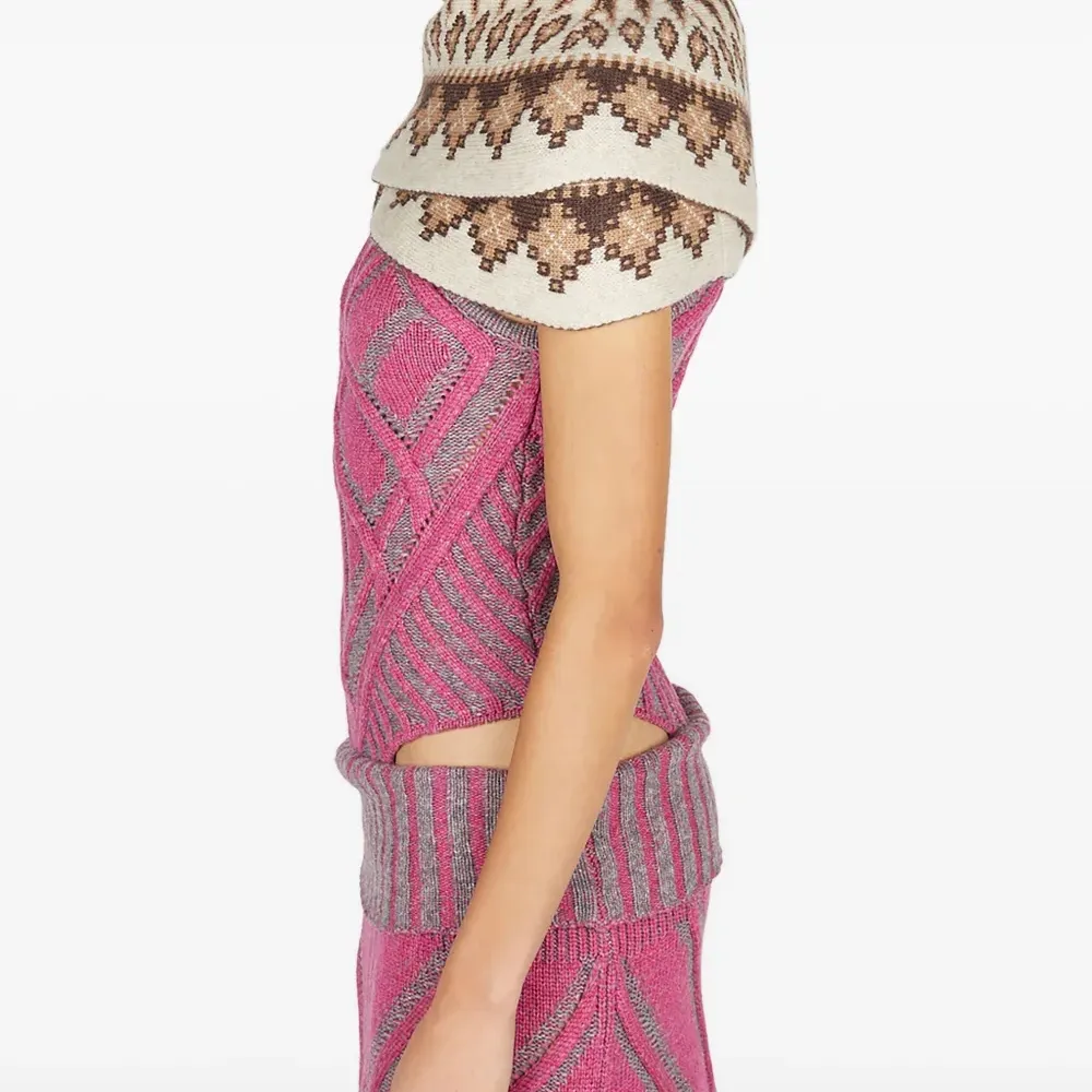 Пончо Warrior с узором Fairisle