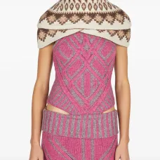 Пончо Warrior с узором Fairisle