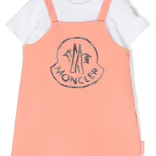 Платье на кнопках с логотипом