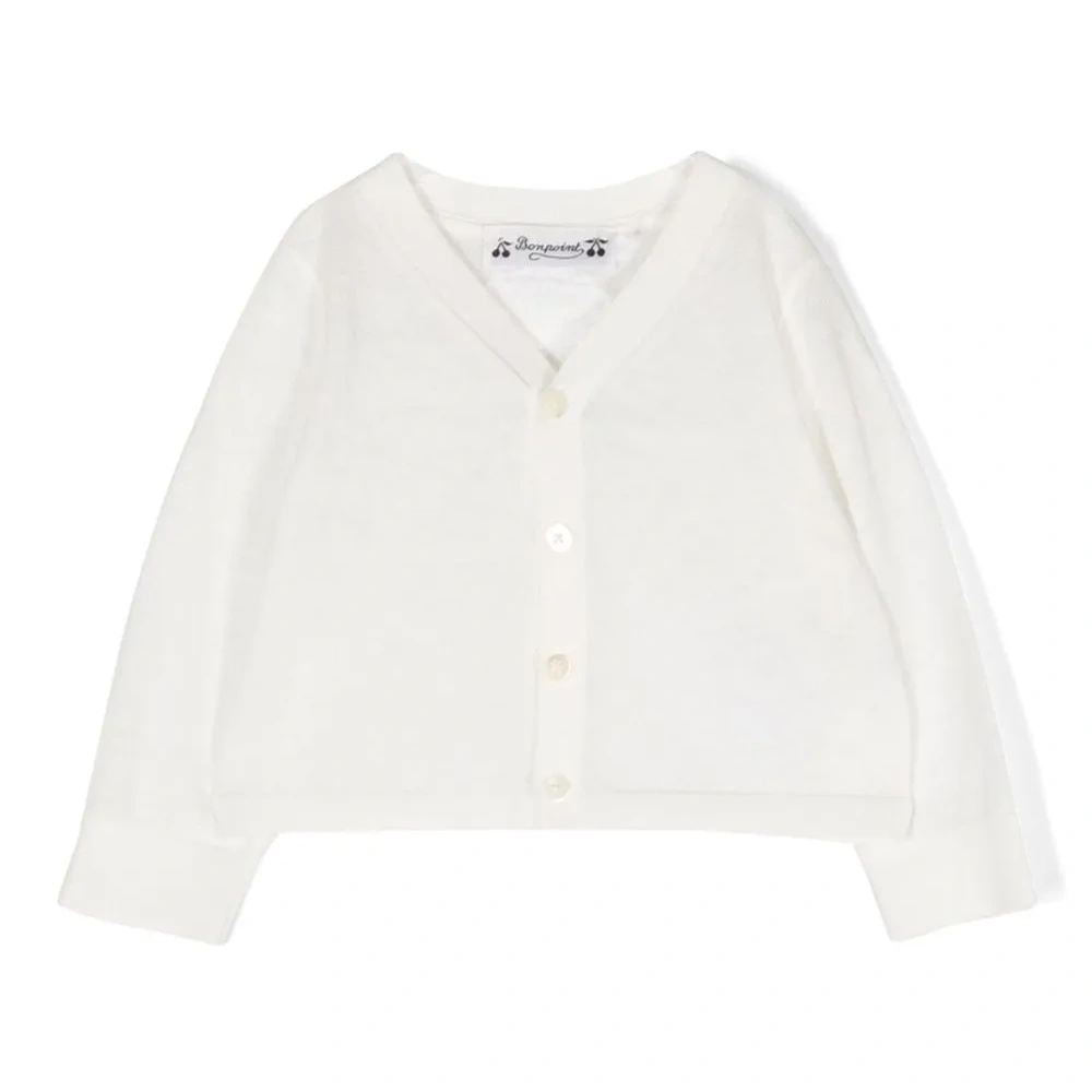 Кардиган тонкой вязки с V-образным вырезом