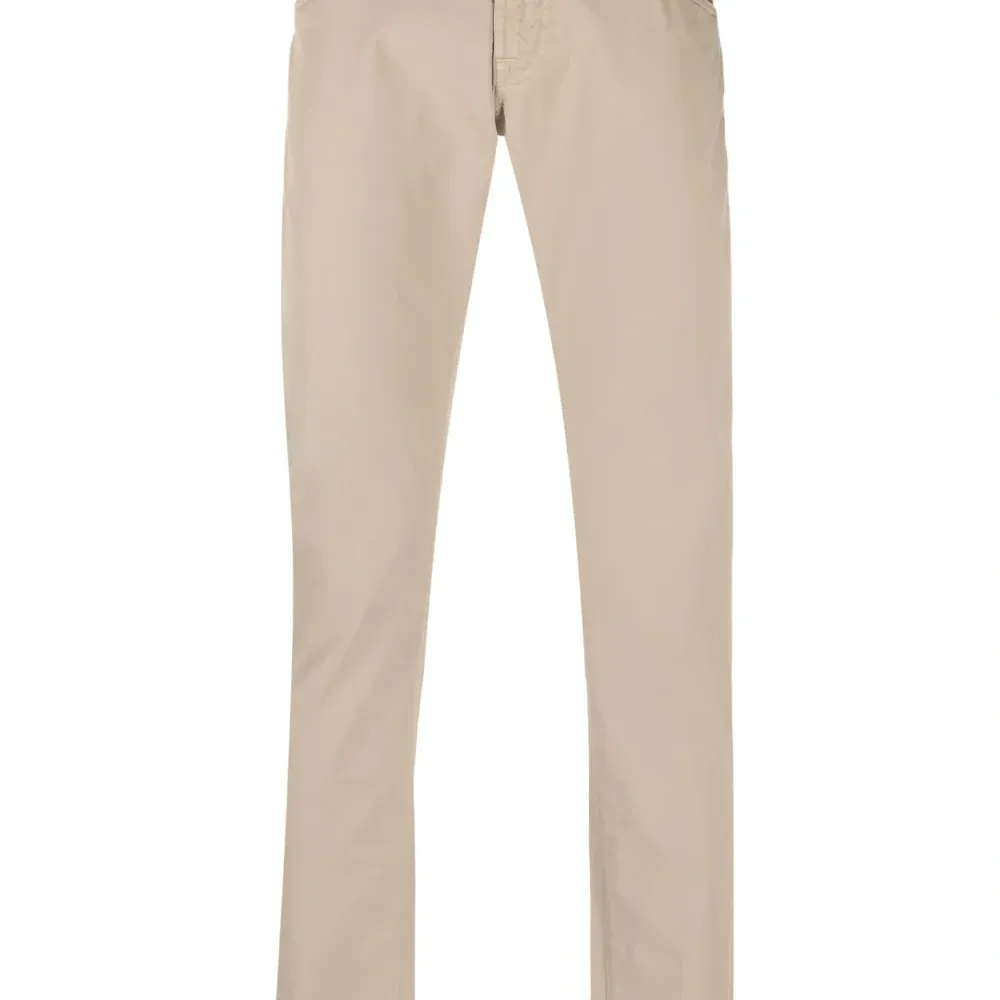 Брюки скинни с заниженной талией