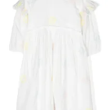 Платье с цветочной вышивкой