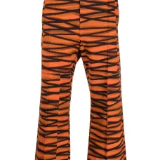 Широкие брюки с геометричным принтом