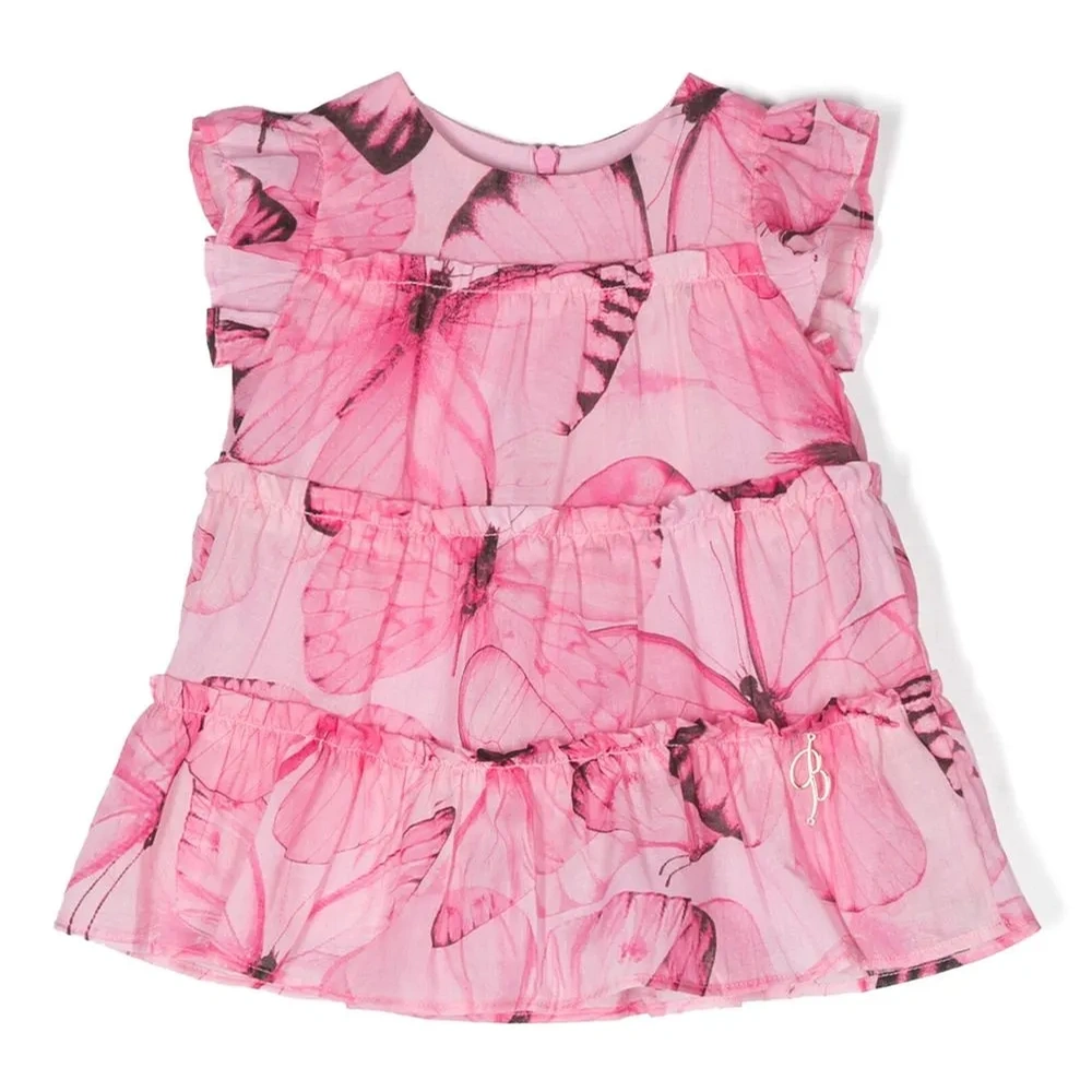 Юбка с оборками и принтом