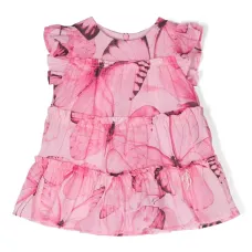 Юбка с оборками и принтом