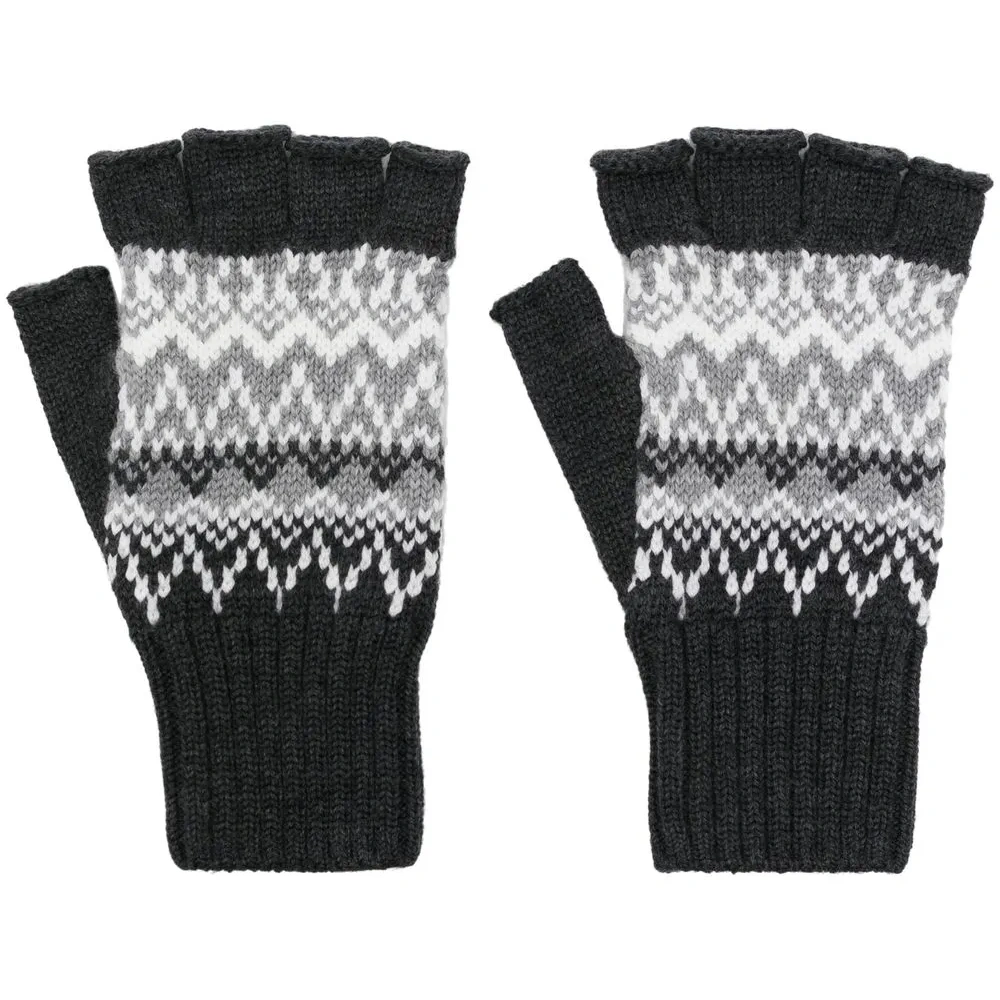 Перчатки-митенки из шерсти мериноса