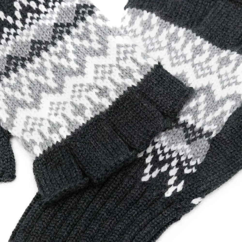 Перчатки-митенки из шерсти мериноса