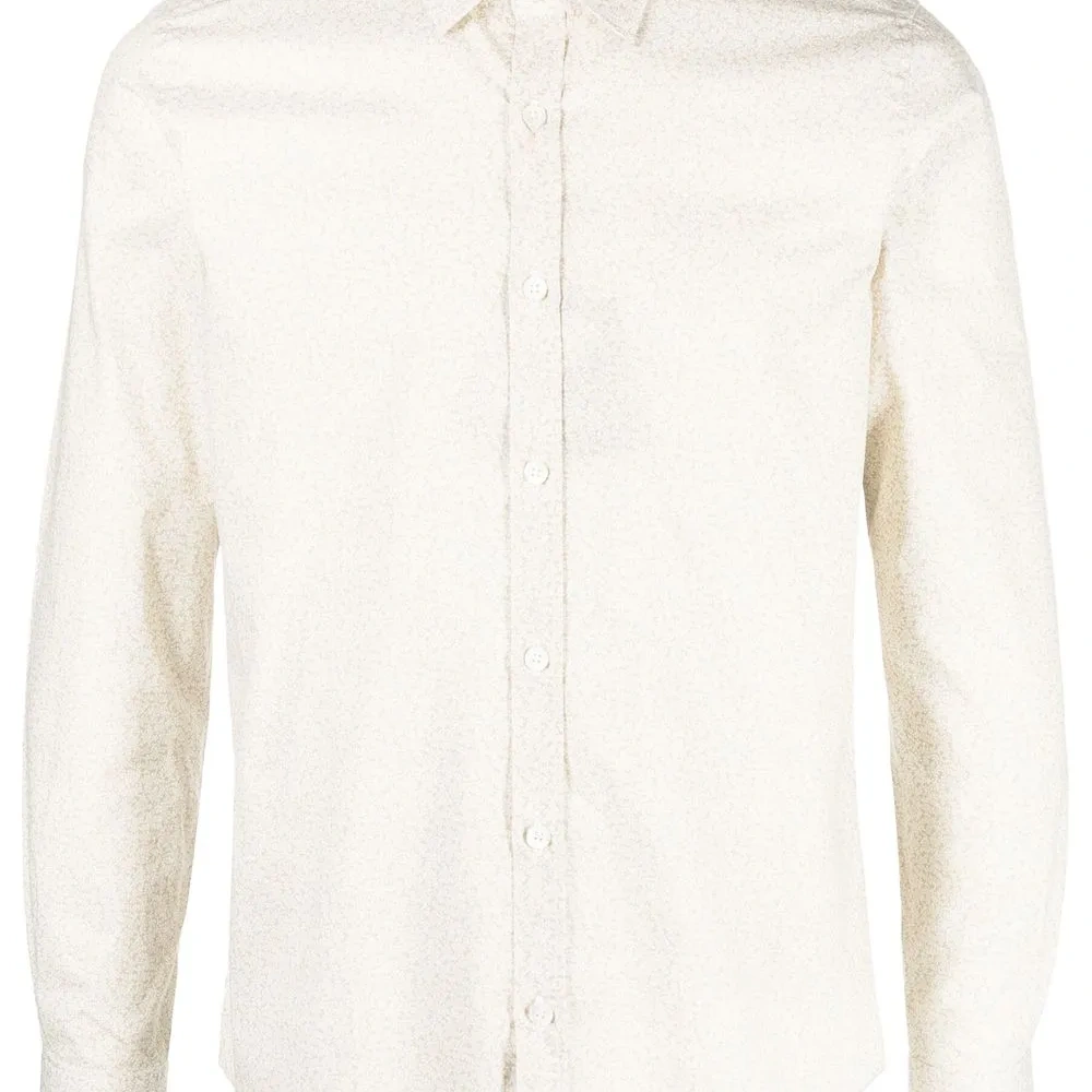 Однотонная рубашка на пуговицах