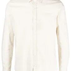 Однотонная рубашка на пуговицах