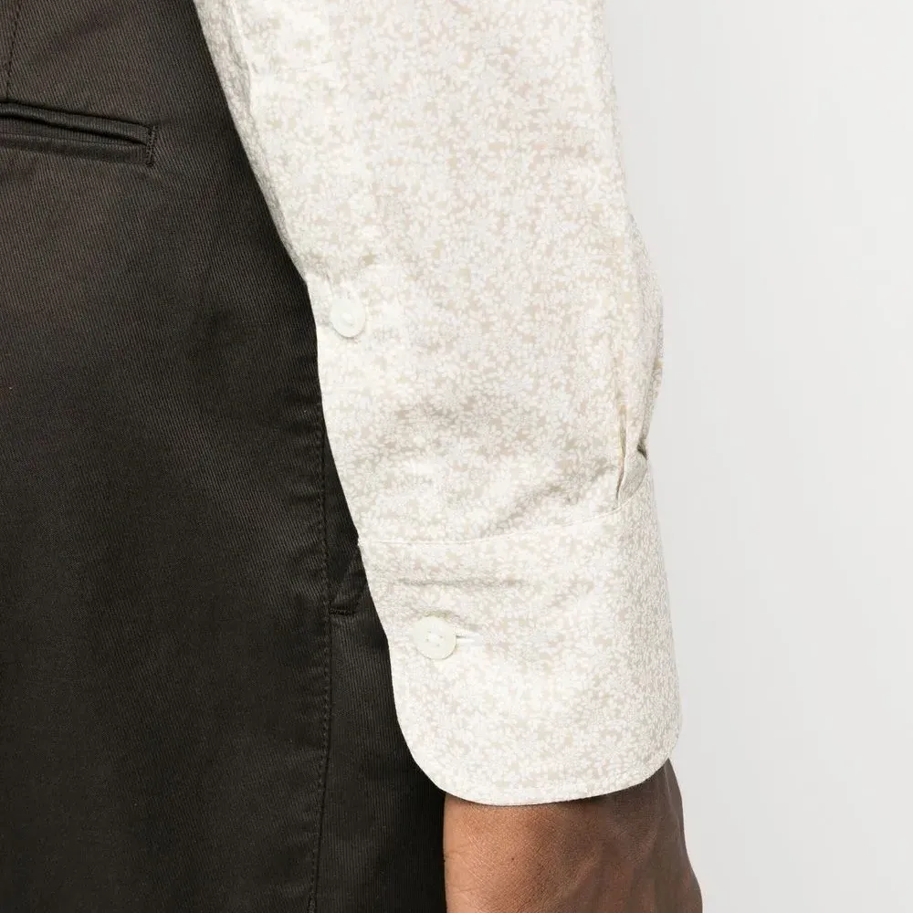 Однотонная рубашка на пуговицах