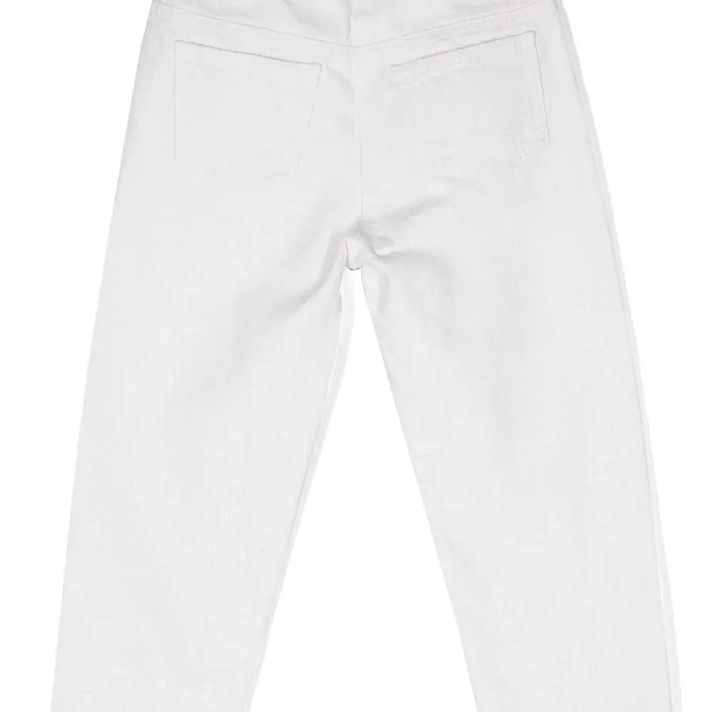 Зауженные брюки средней посадки