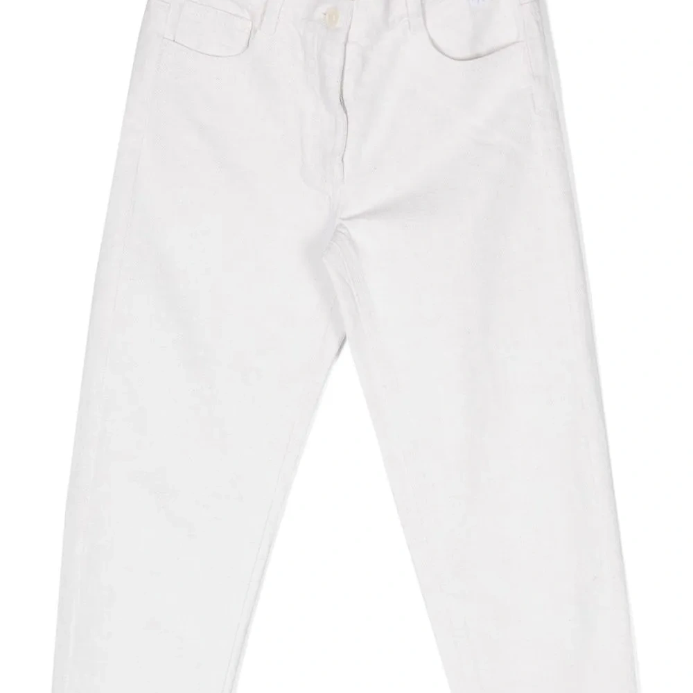 Зауженные брюки средней посадки