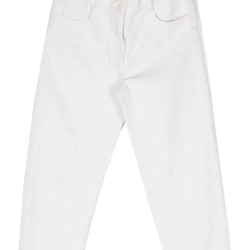 Зауженные брюки средней посадки