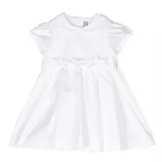 Расклешенное платье с бантом