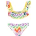 Бикини Akeno с принтом зигзаг