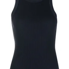 Топ в рубчик без рукавов