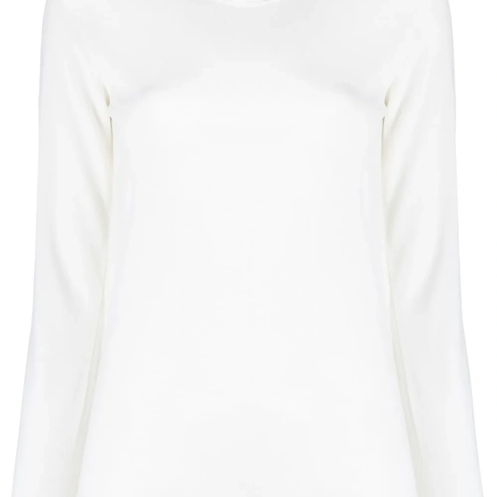 Шерстяной свитер с круглым вырезом