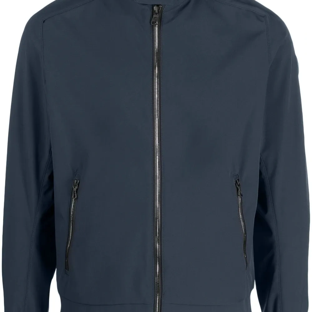 Бомбер с нашивкой-логотипом