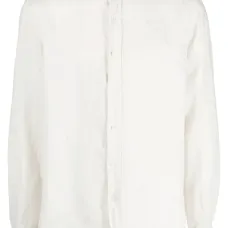 Льняная рубашка с длинными рукавами