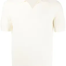 Рубашка поло с V-образным вырезом и короткими рукавами