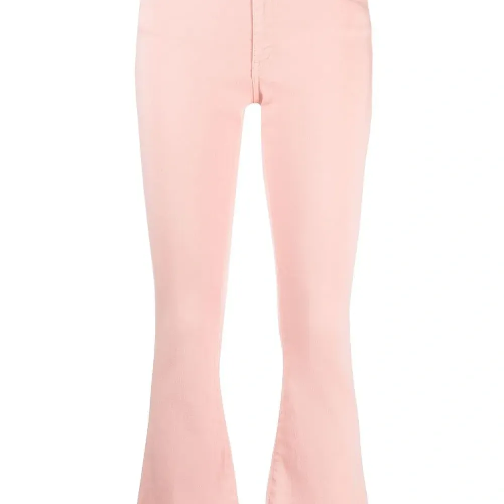 Расклешенные брюки с заниженной талией