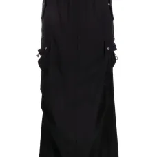 Юбка макси с карманами карго