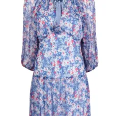 Короткое платье с цветочным принтом