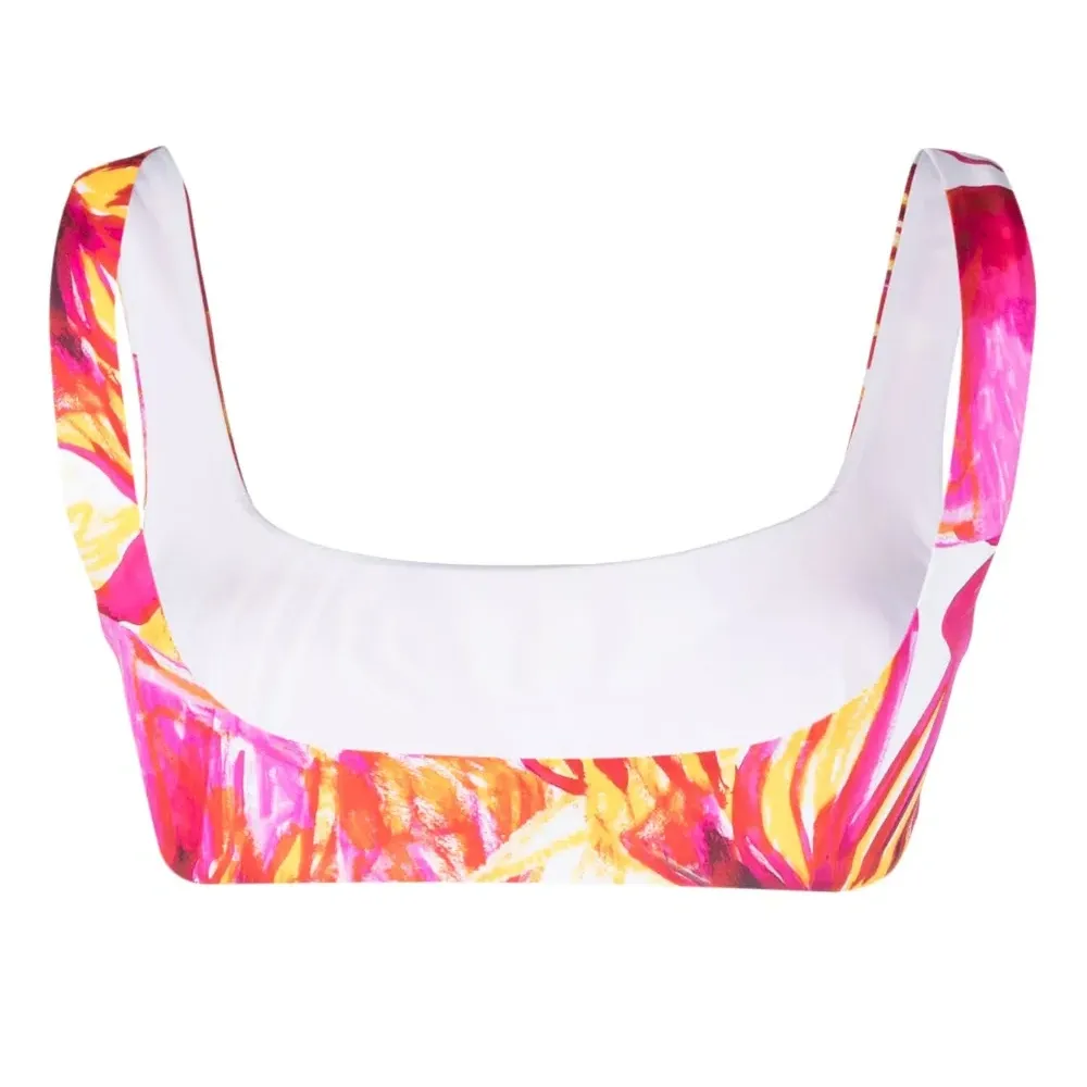 Топ бикини с абстрактным принтом