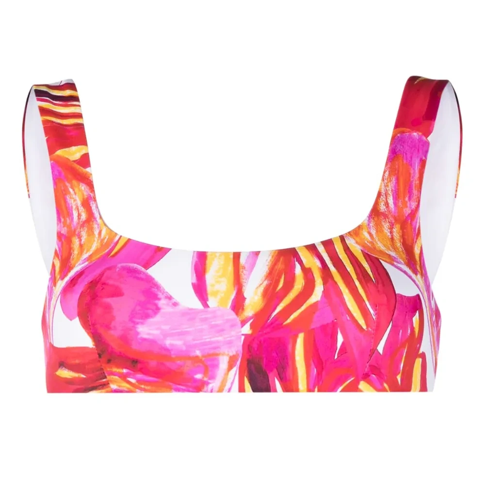 Топ бикини с абстрактным принтом