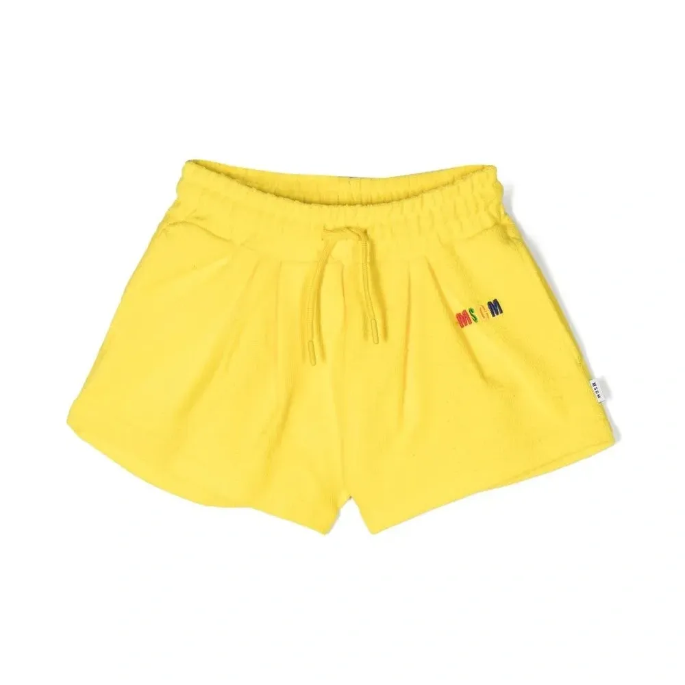 Шорты с вышитым логотипом