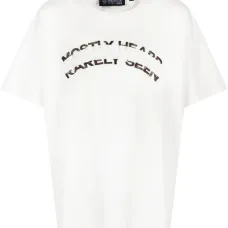 Футболка с круглым вырезом и тисненым логотипом