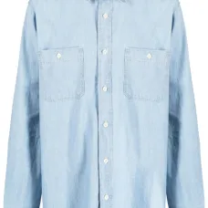 Рубашка из ткани шамбре