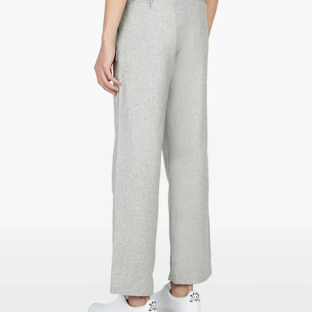 брюки с графичным принтом и складками