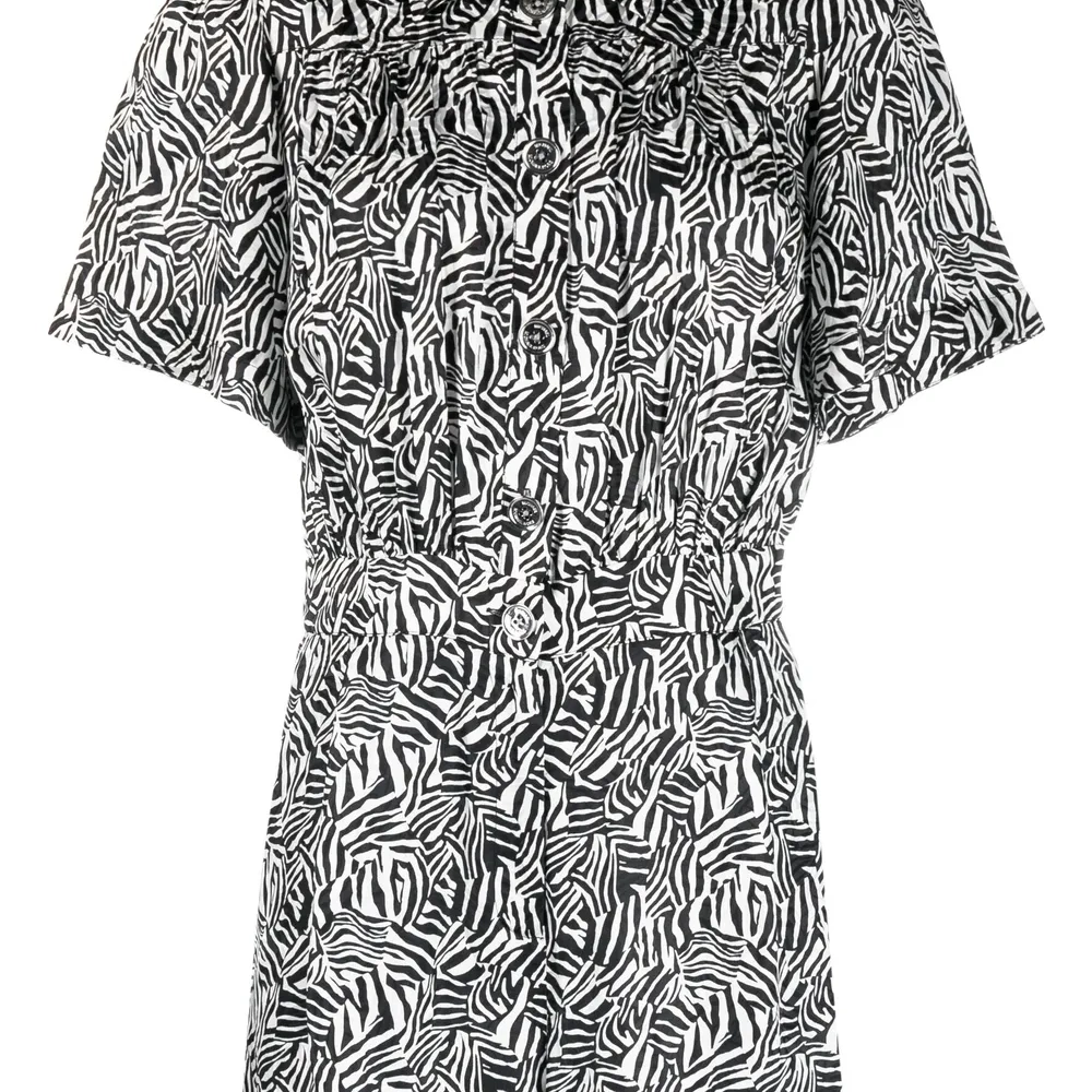 Ромпер с короткими рукавами и принтом