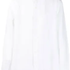 Льняная рубашка с воротником-стойкой Льняная рубашка с воротником-стойкой