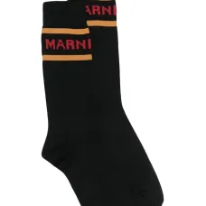 Носки с контрастной отделкой и логотипом