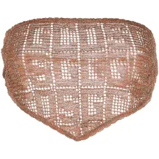 Топ в технике макраме с монограммой